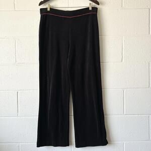 Jones New York Sport Black Casual Velvet Sweatpants Women's Large